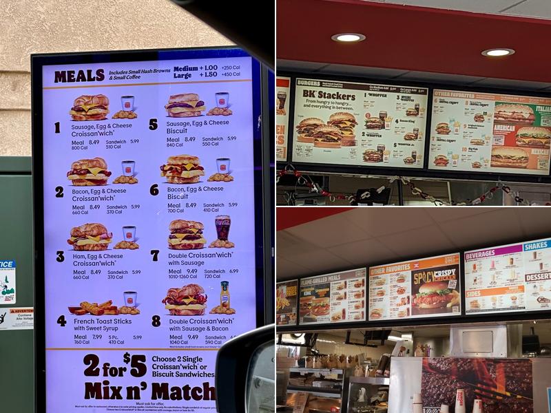Burger King Menu