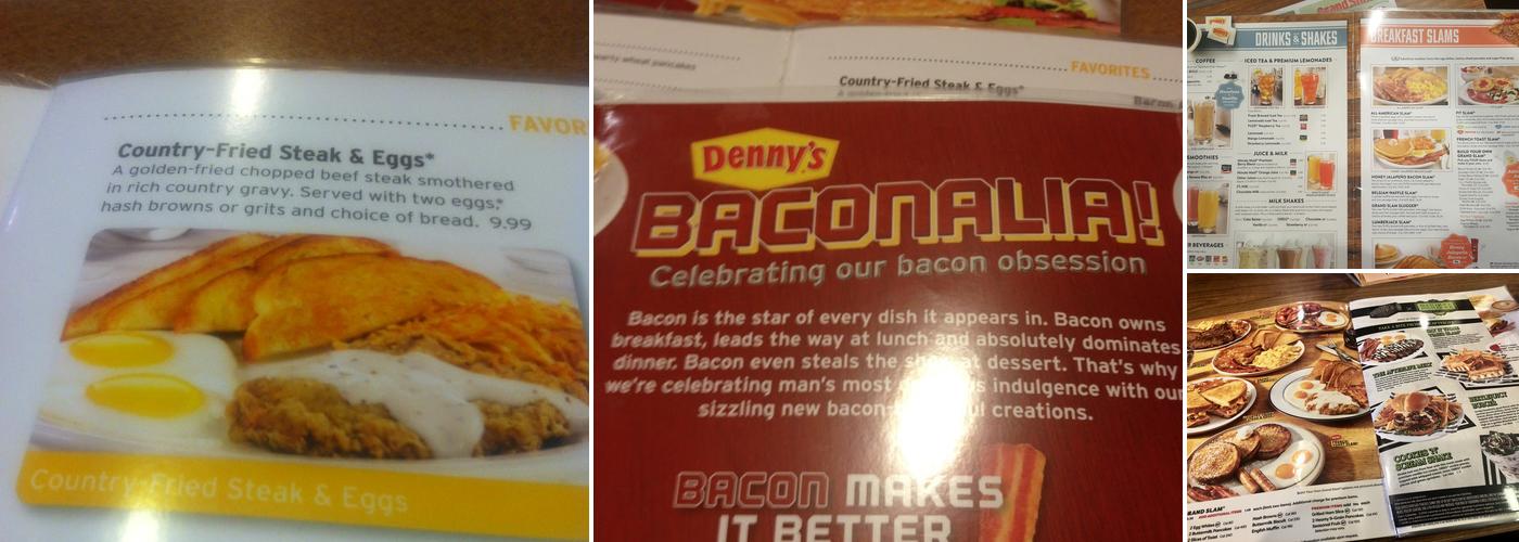 Denny's Restaurant Menu
