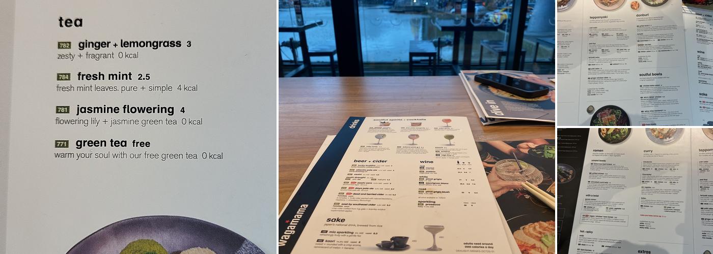 wagamama lincoln Menu