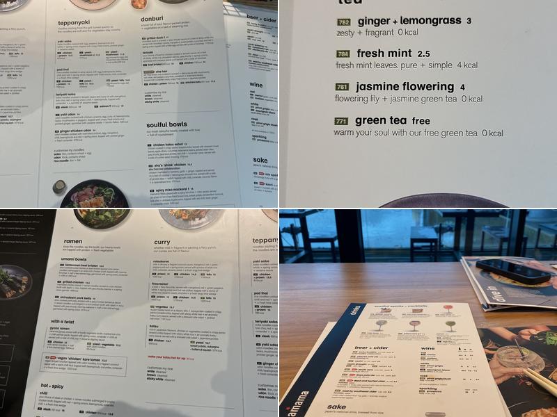 wagamama lincoln Menu