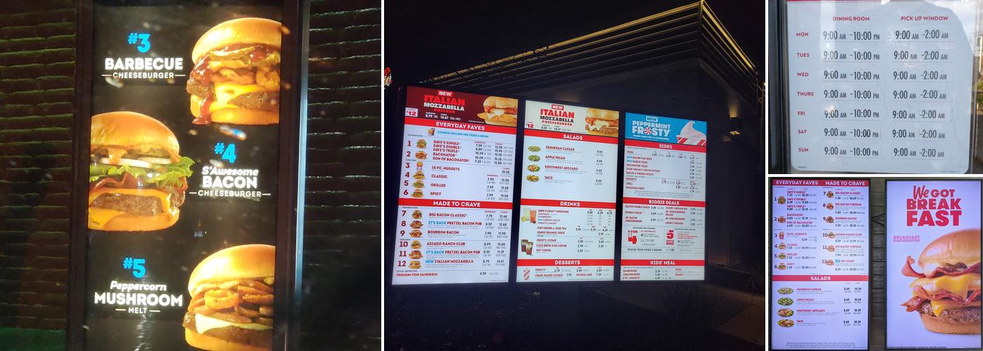Wendy's Menu
