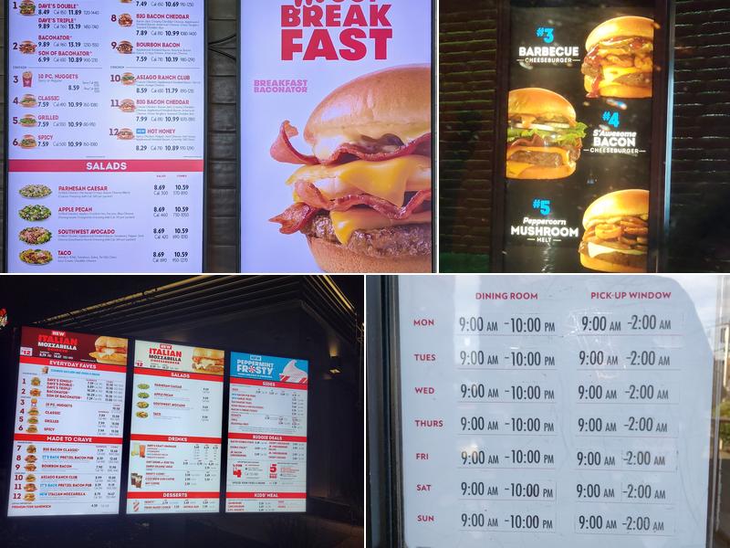 Wendy's Menu