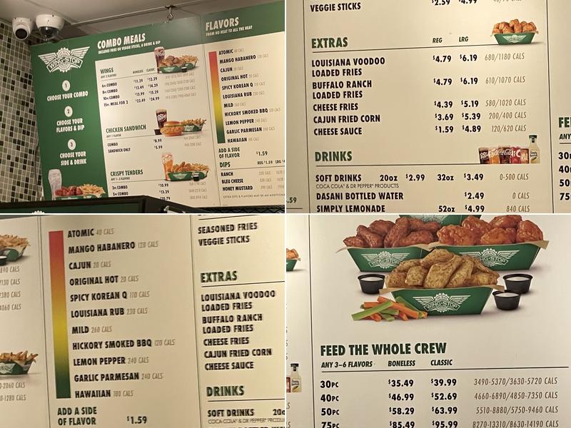 Wingstop Menu