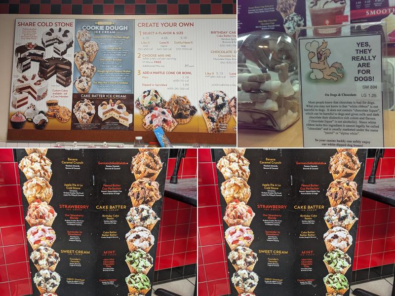 Cold Stone Creamery Menu