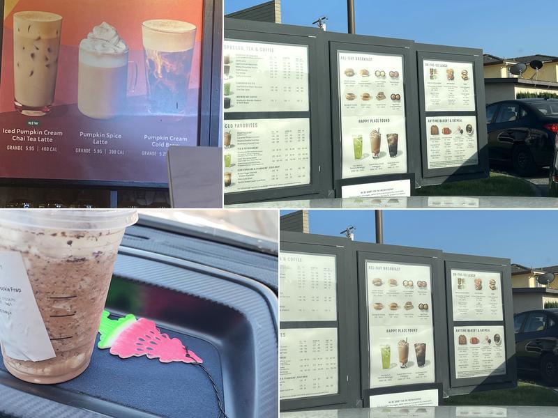 Starbucks Menu