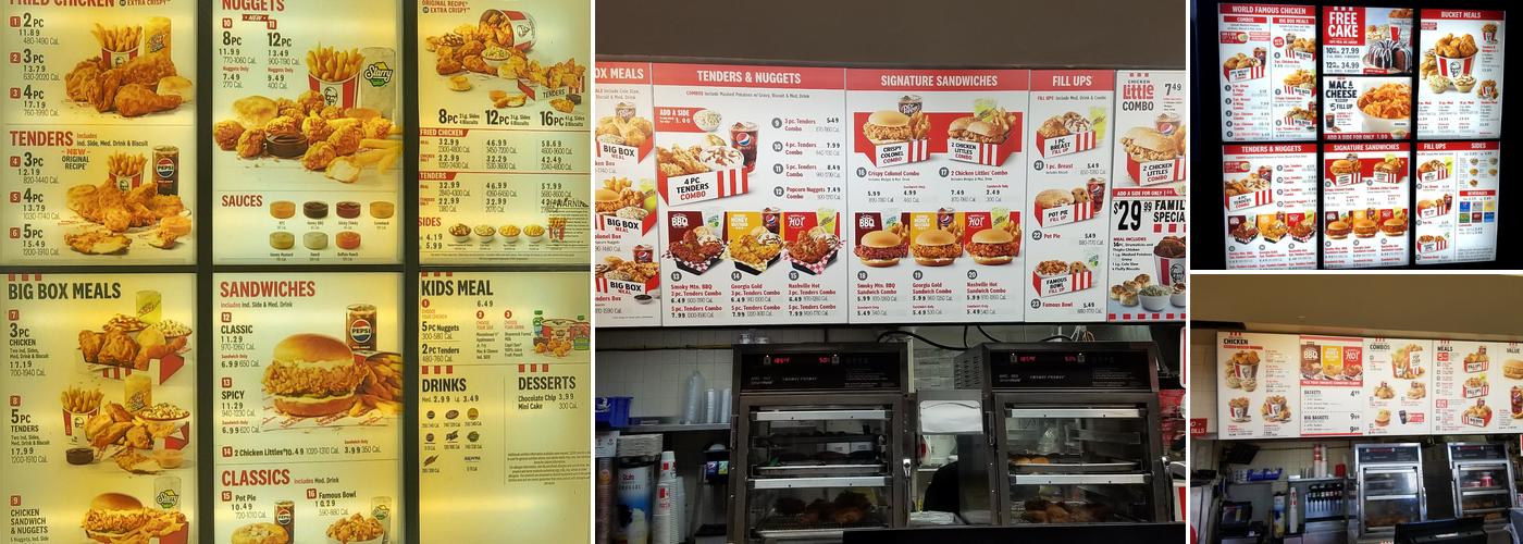 KFC Menu