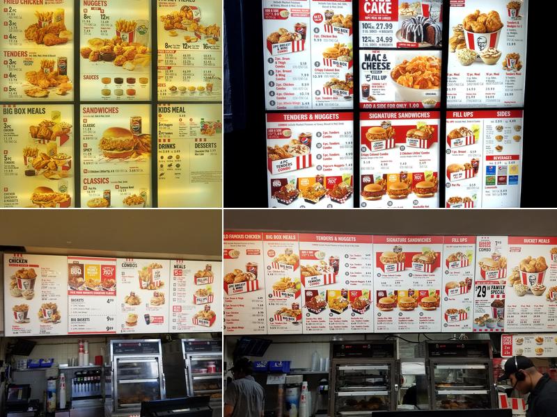 KFC Menu
