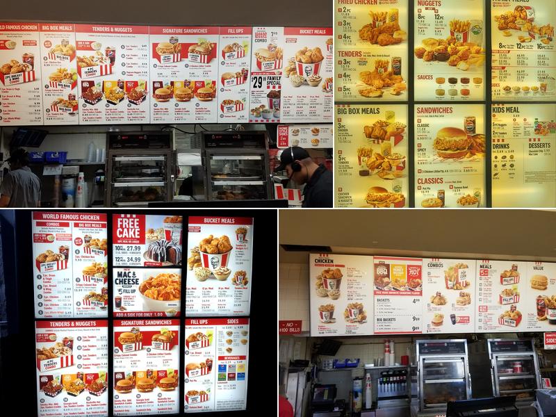 KFC Menu