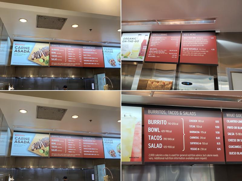 Chipotle Mexican Grill Menu