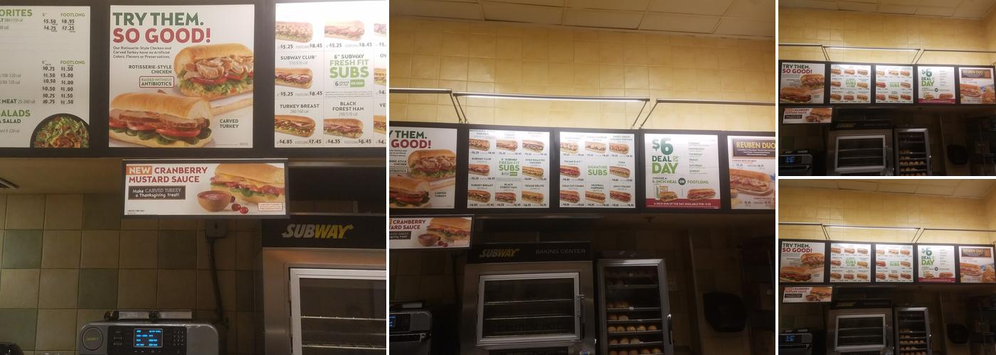 Subway Menu