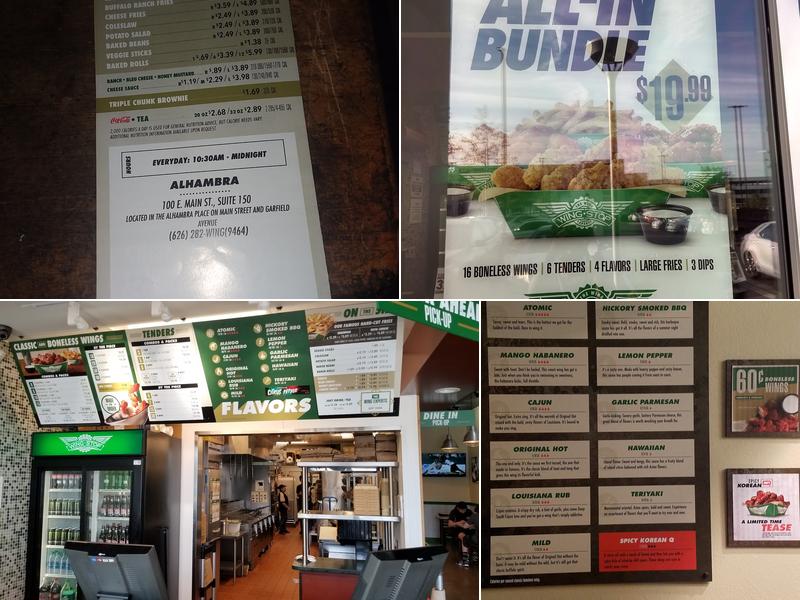 Wingstop Menu