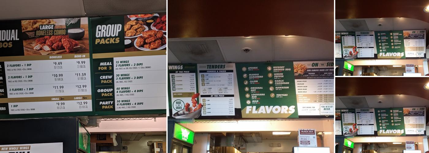 Wingstop Menu