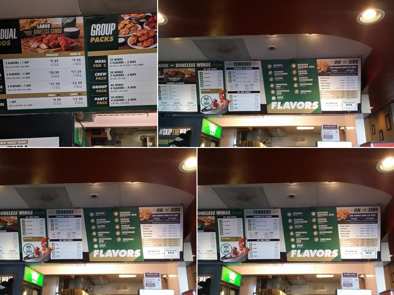 Wingstop Menu