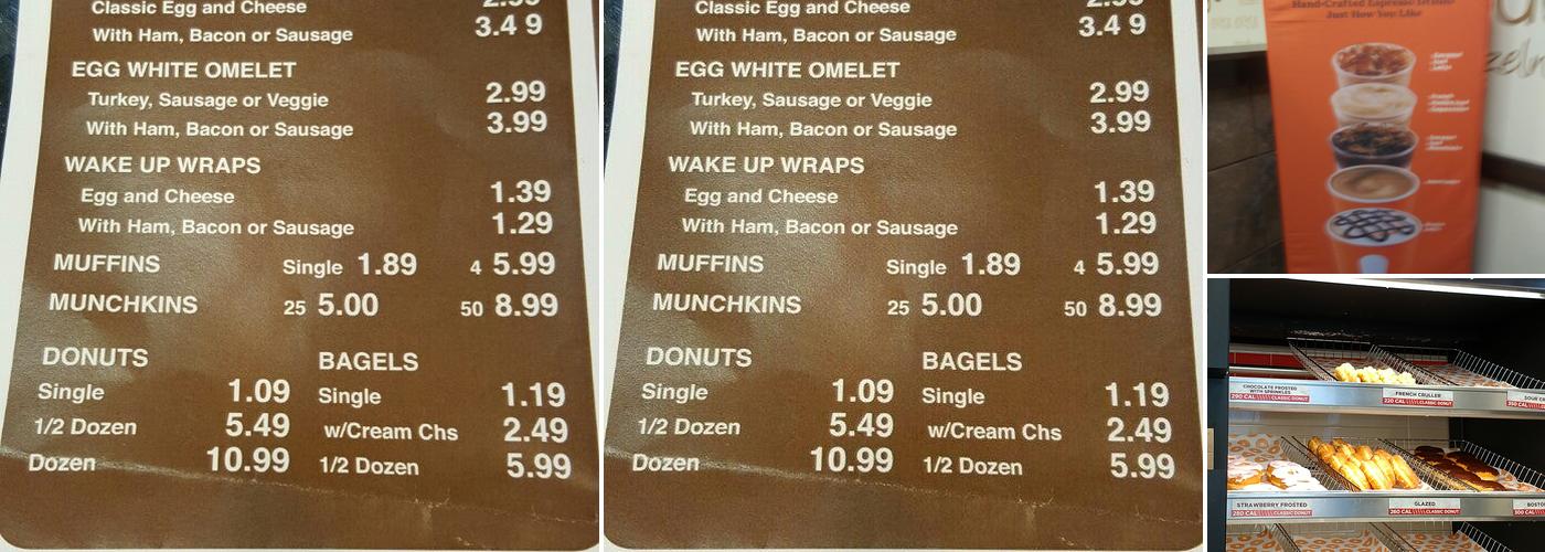 Dunkin' Menu