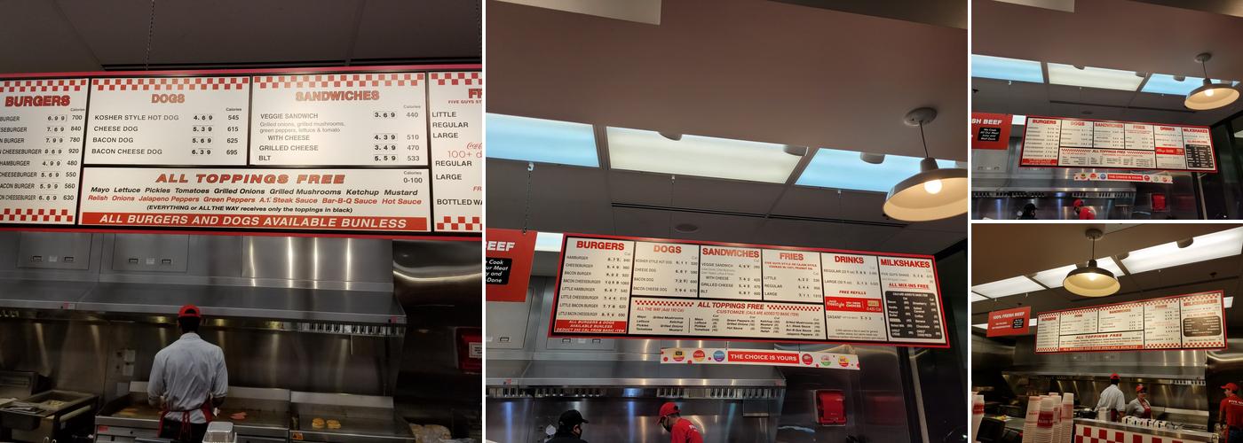 Five Guys Menu
