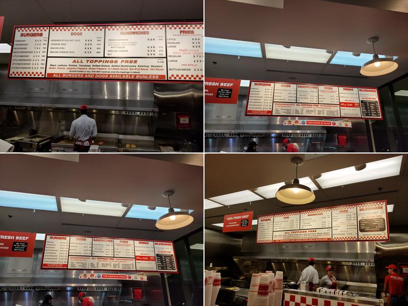 Five Guys Menu