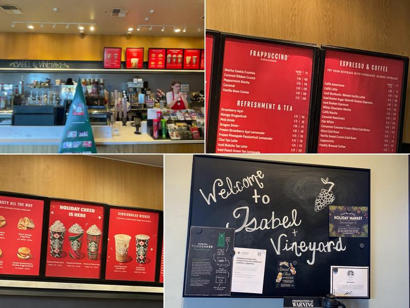 Starbucks Menu