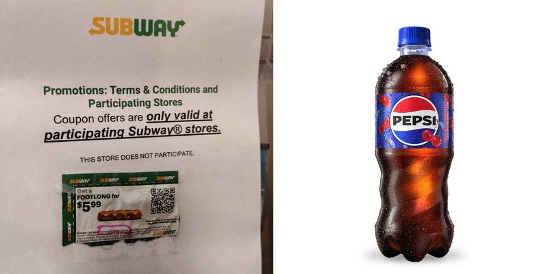 Subway Menu