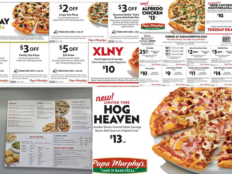 Papa Murphy's | Take 'N' Bake Pizza Menu