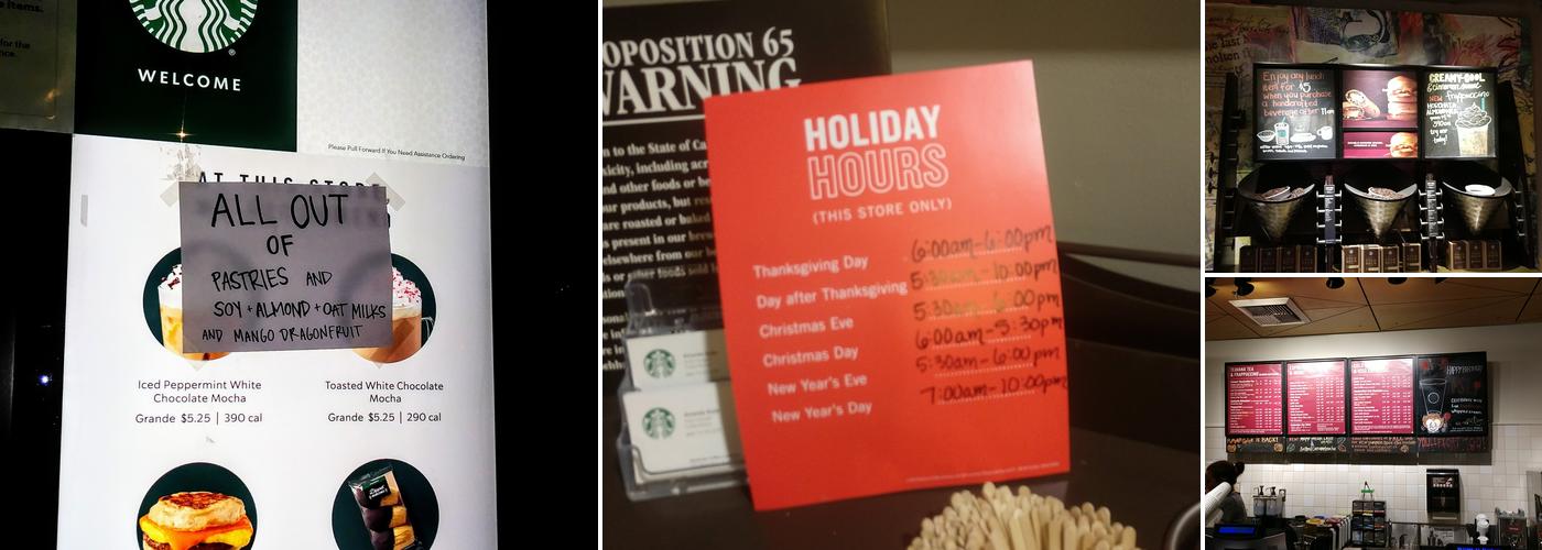 Starbucks Menu