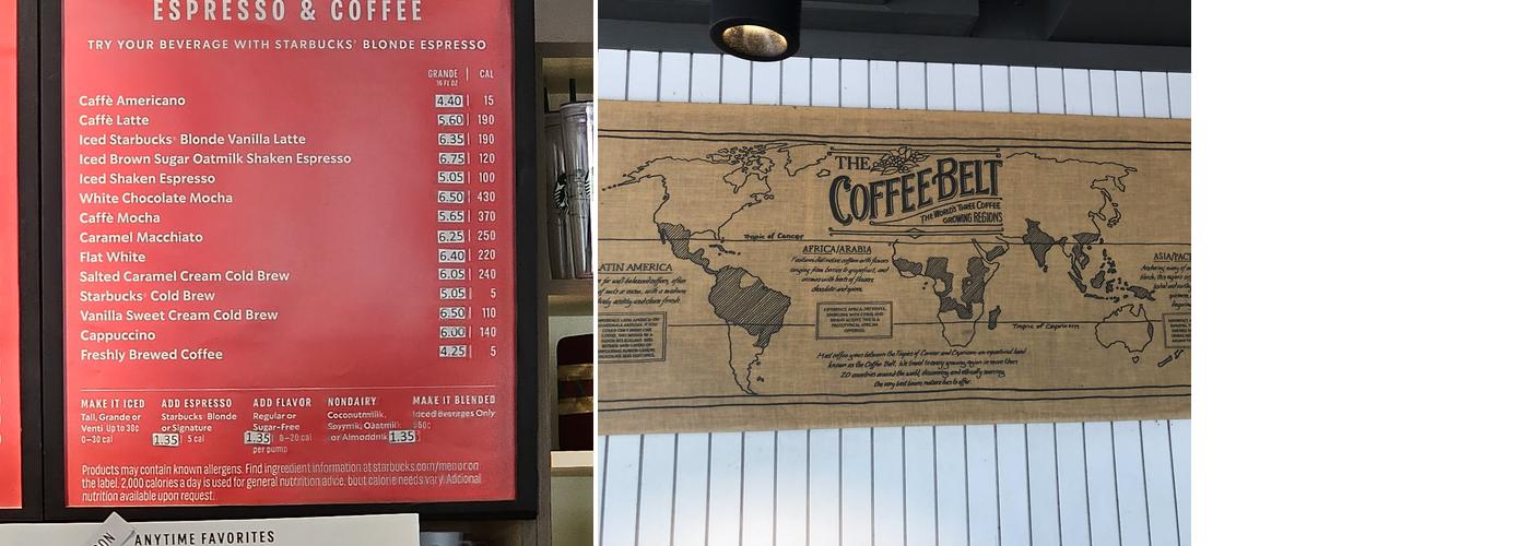 Starbucks Menu
