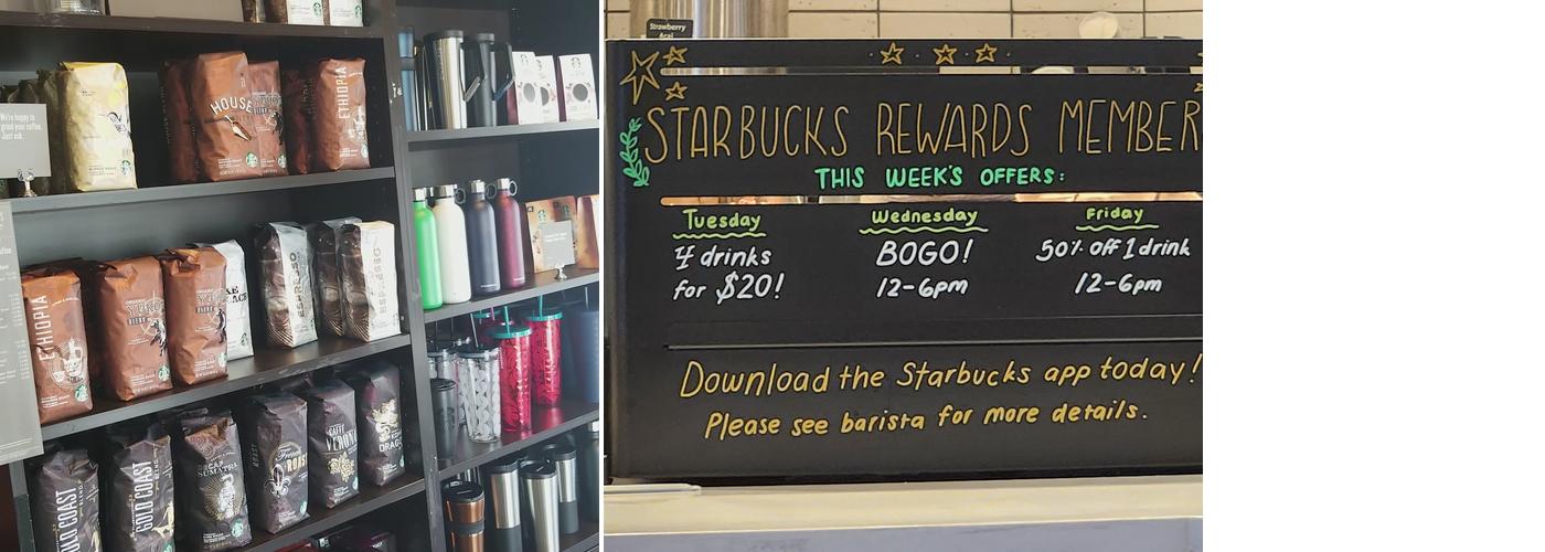Starbucks Coffee Company Menu