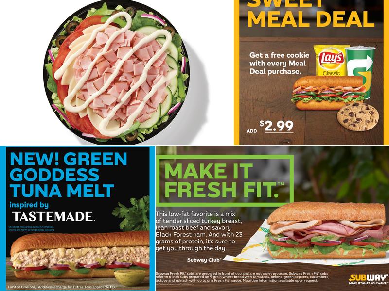 Subway Menu