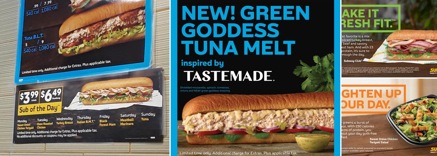 Subway Menu
