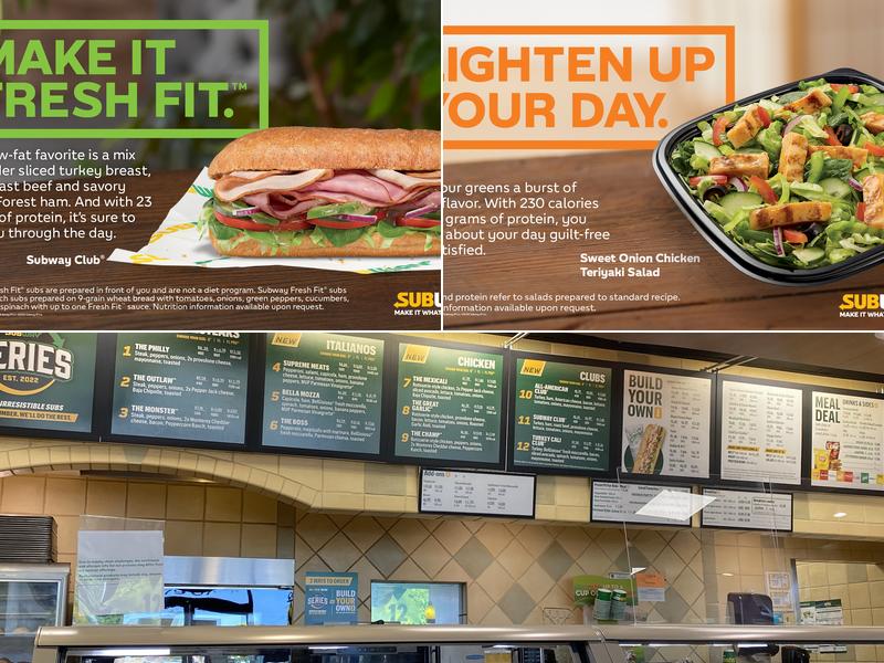 Subway Menu