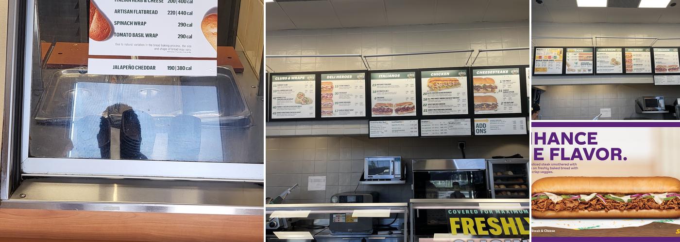 Subway Menu