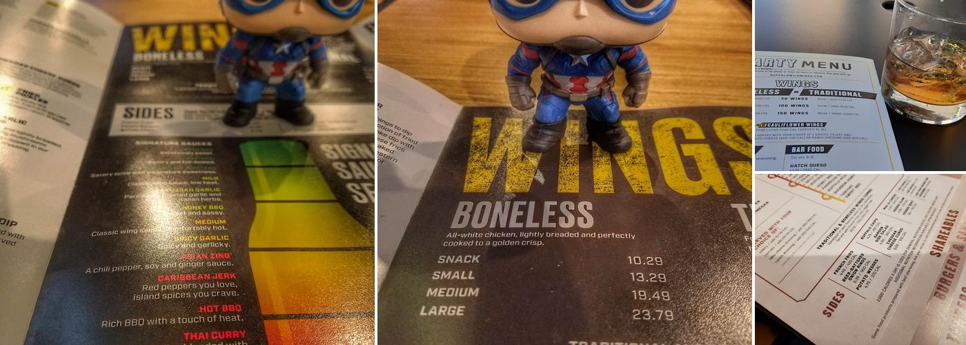 Buffalo Wild Wings Menu