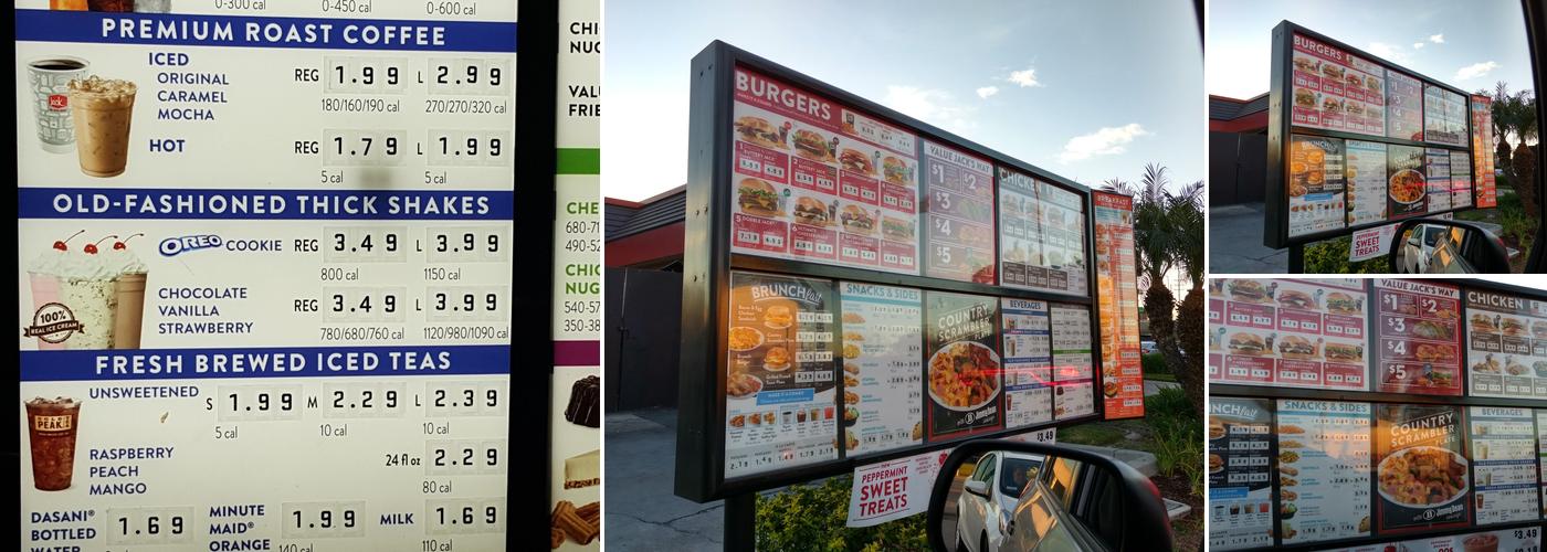 Jack In The Box Menu