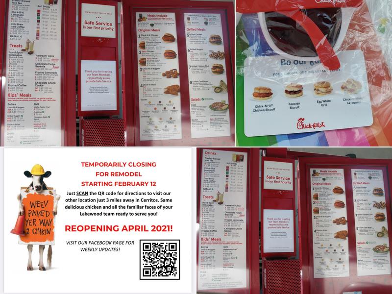Chick-fil-A Menu