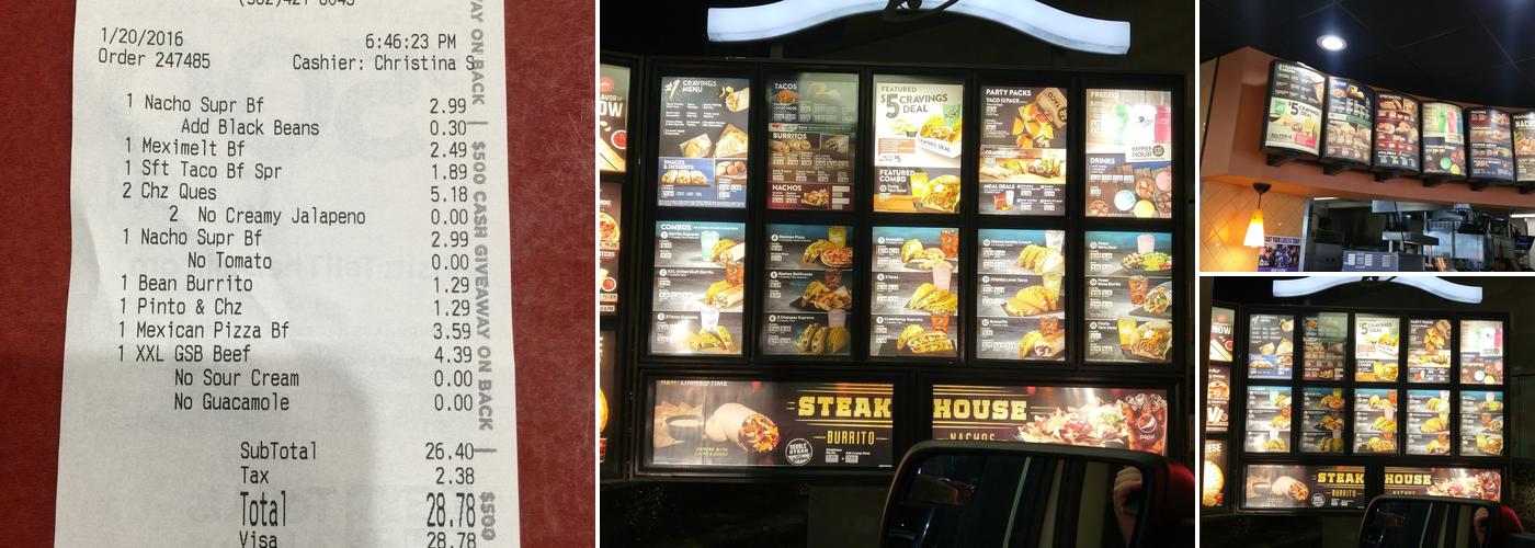 Taco Bell Menu