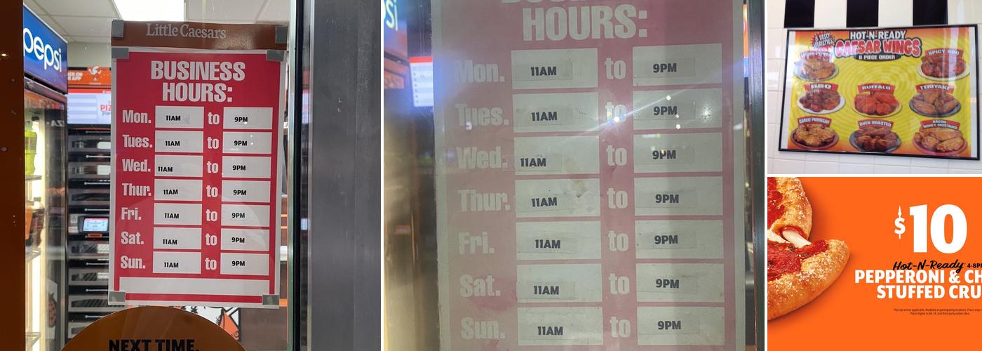 Little Caesars Pizza Menu