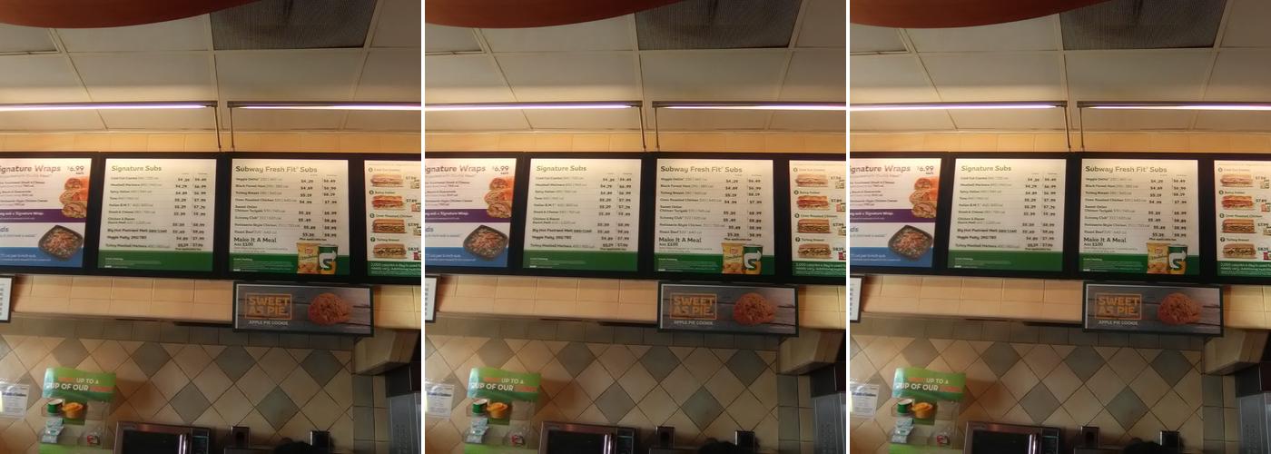 Subway Menu