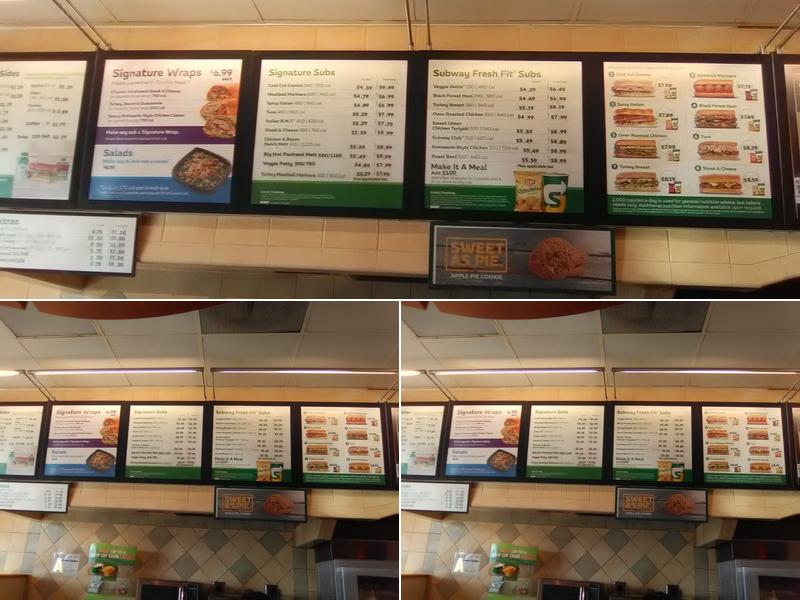 Subway Menu