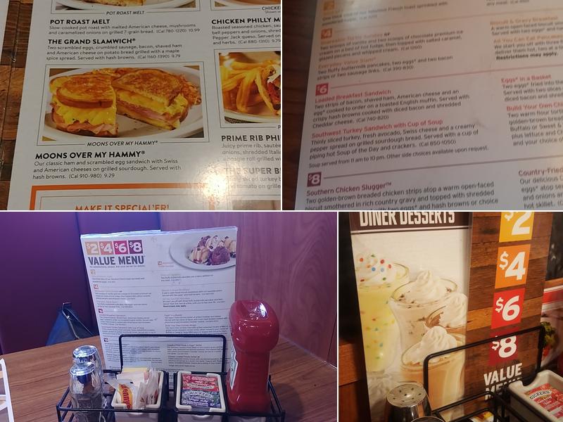 Denny's Restaurant Menu