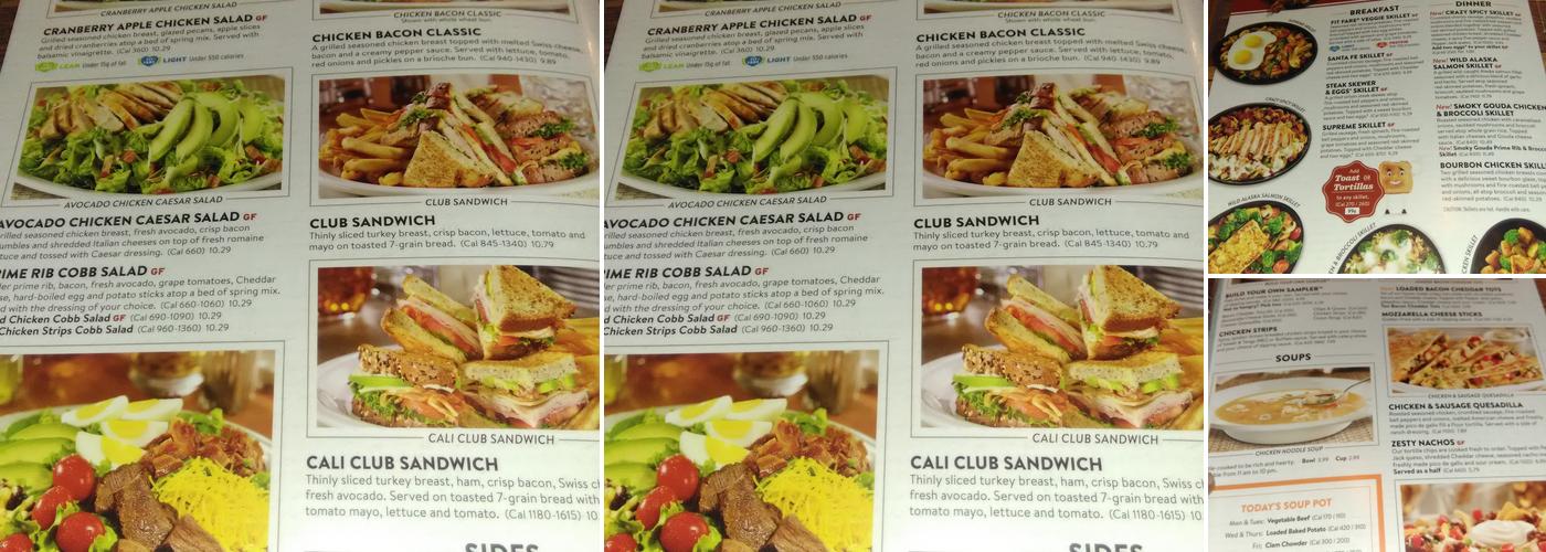 Denny's Restaurant Menu