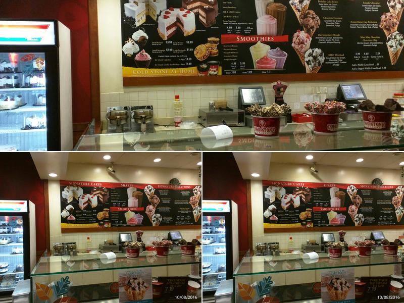 Cold Stone Creamery Menu