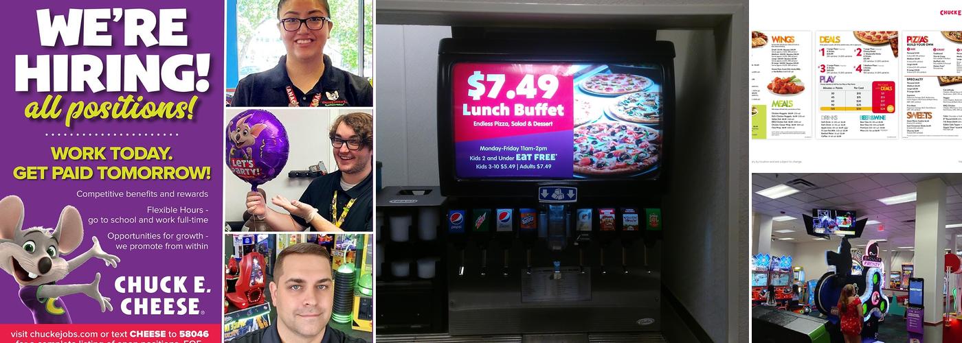 Chuck E. Cheese Menu