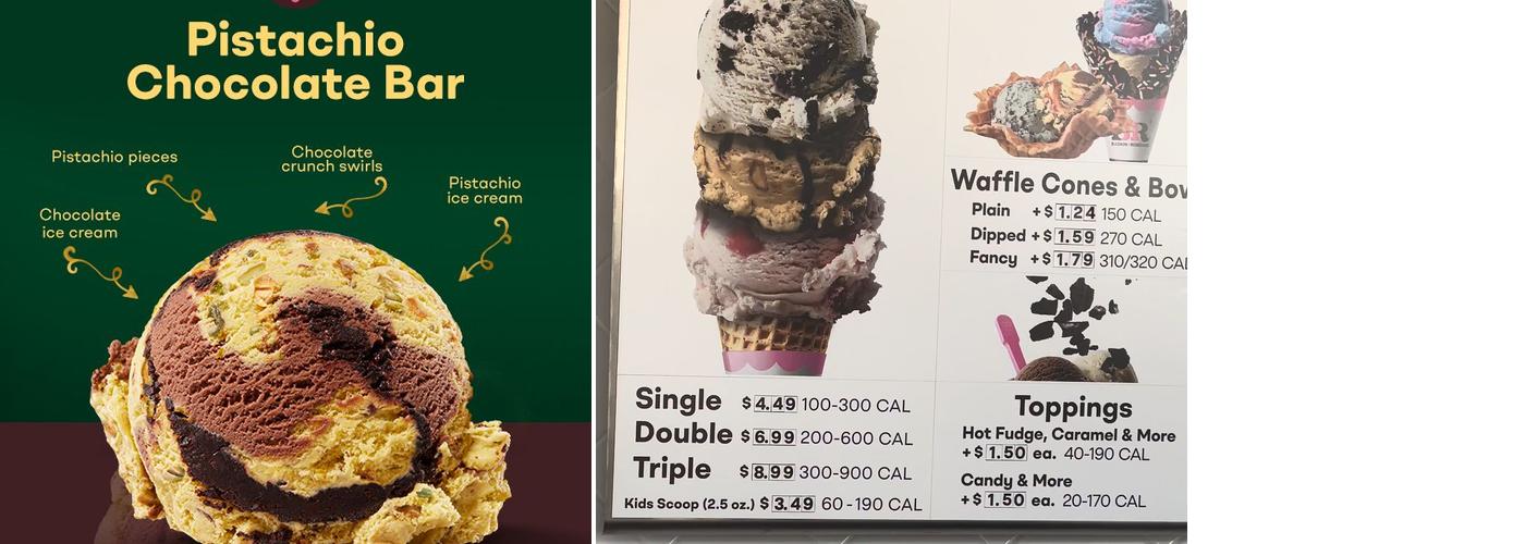 Baskin-Robbins Menu