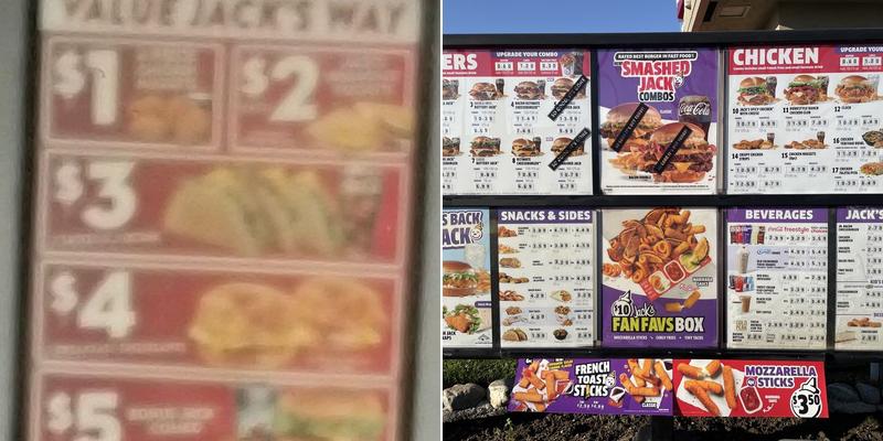 Jack In The Box Menu
