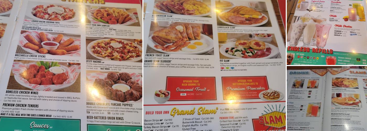 Denny's Menu
