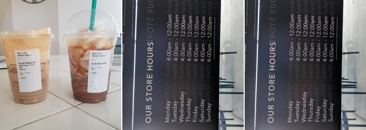 Starbucks Coffee Company Menu