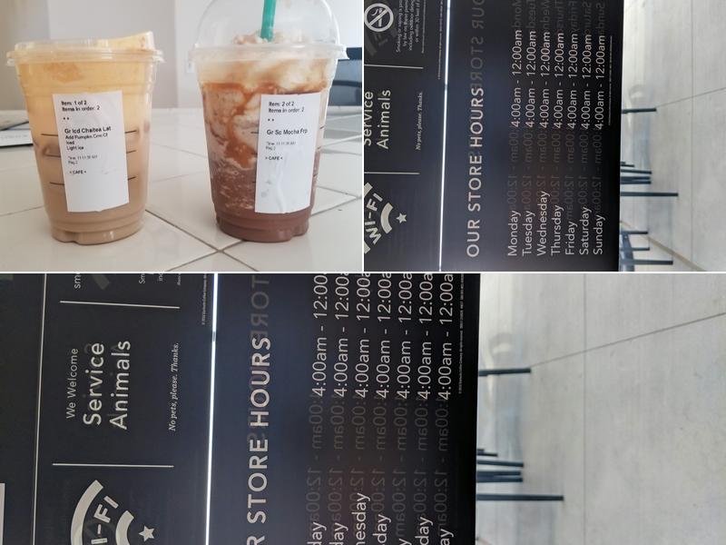 Starbucks Coffee Company Menu