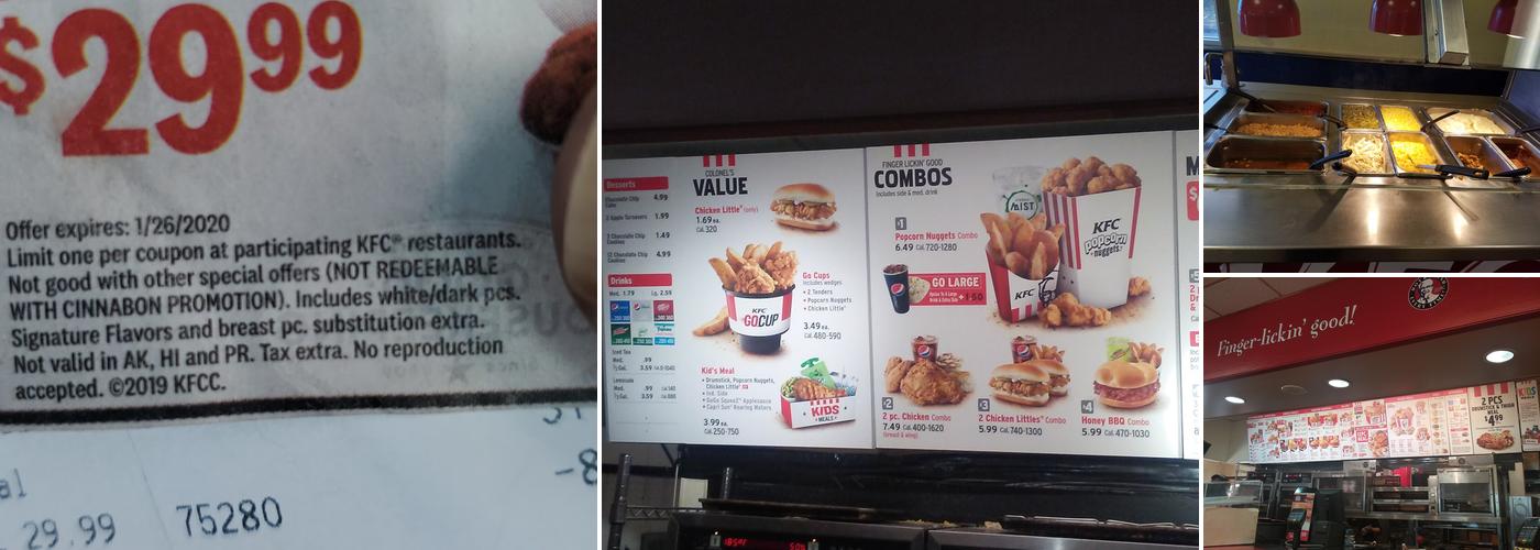 KFC Menu