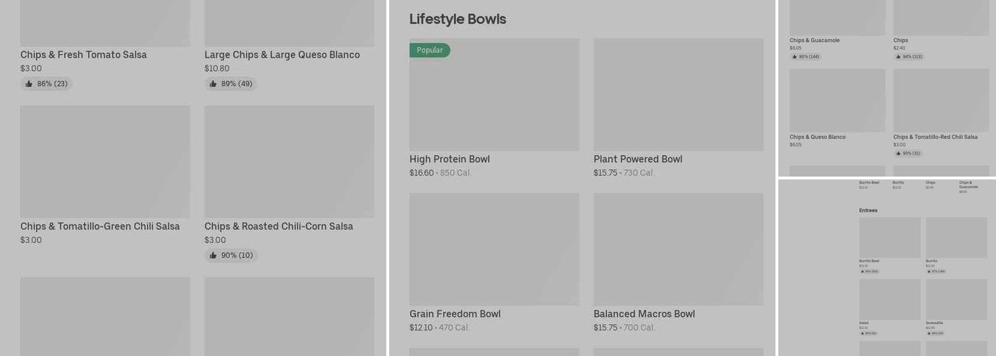 Chipotle Mexican Grill Menu