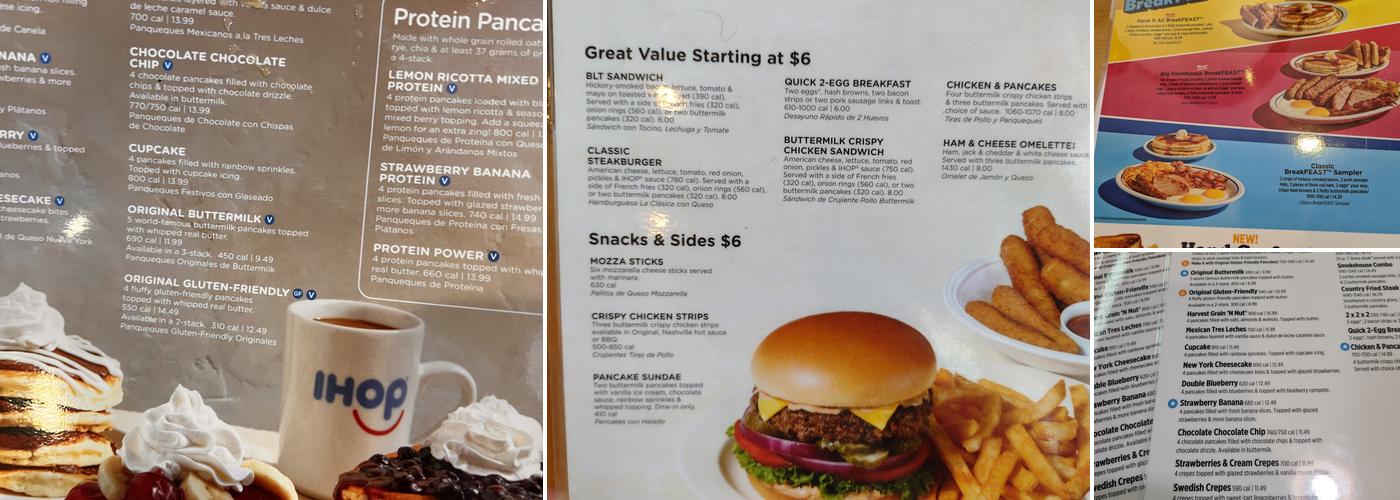 IHOP Menu