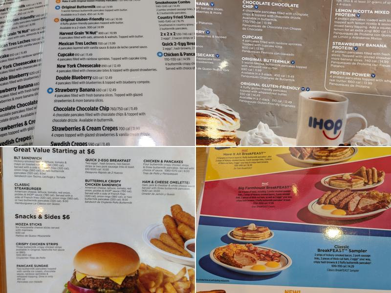 IHOP Menu